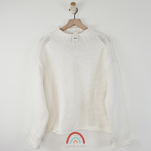 New! J. Crew 2025 Rollneck Sweater Ivory S - Picture 4 of 15